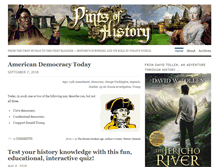 Tablet Screenshot of pintsofhistory.com